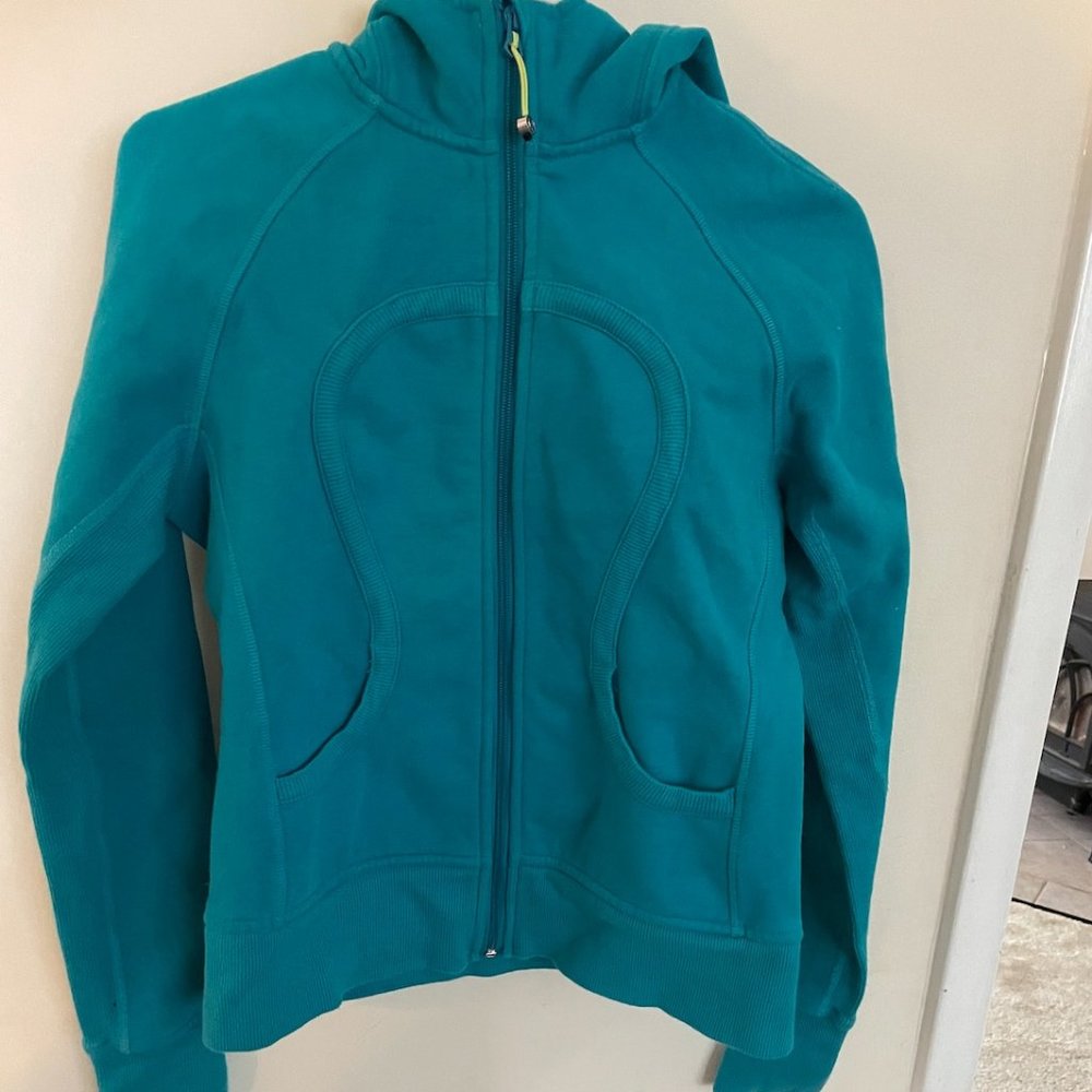 Teal Lululemon Scuba Zip Up